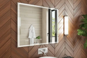 Зеркало Marta Luxe 800800⨉40⨉700 мм хром