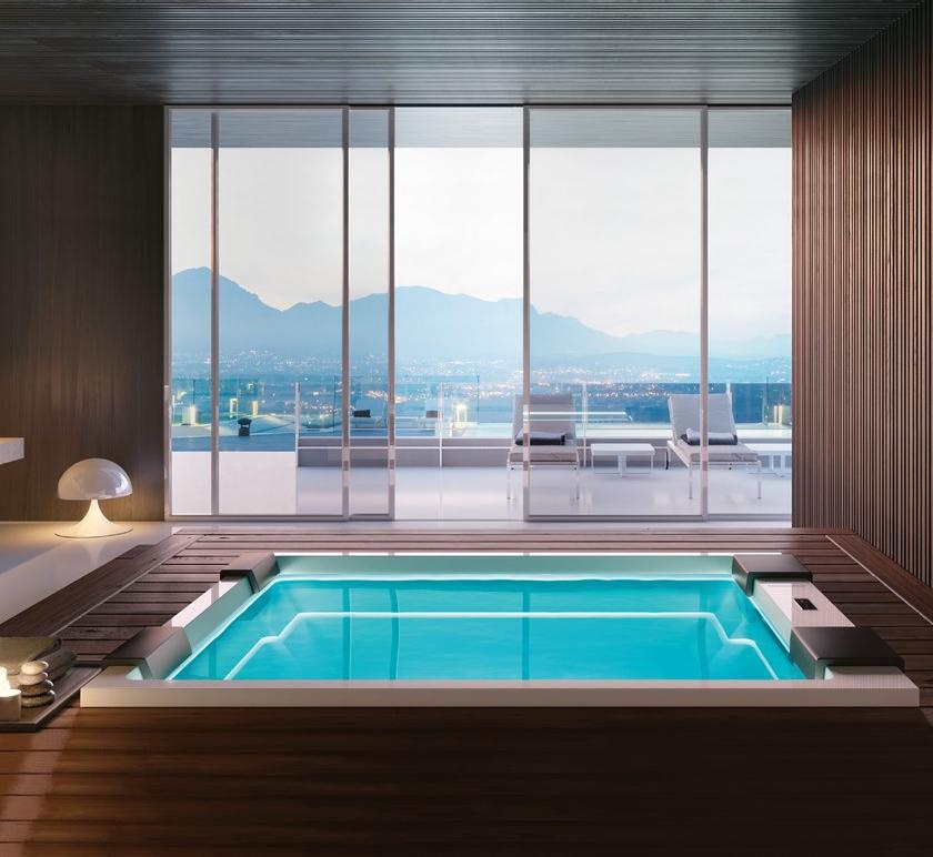 Gruppo Treesse Прямоугольный мини-бассейн с гидромассажем Treesse ghost sun-id-1395461 - Вид №3