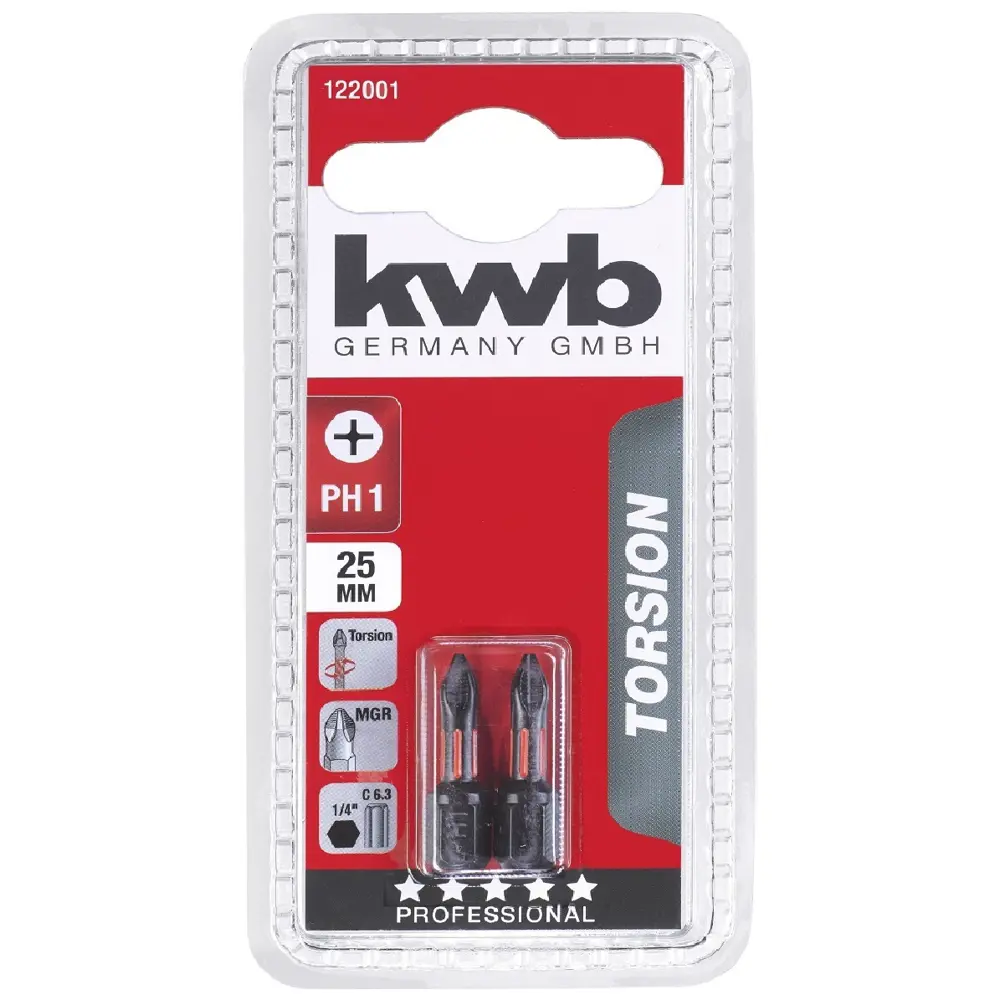 Бита KWB 122001 PH1x25 мм, 2 шт Santreyd STLM-2164976 - Вид №1