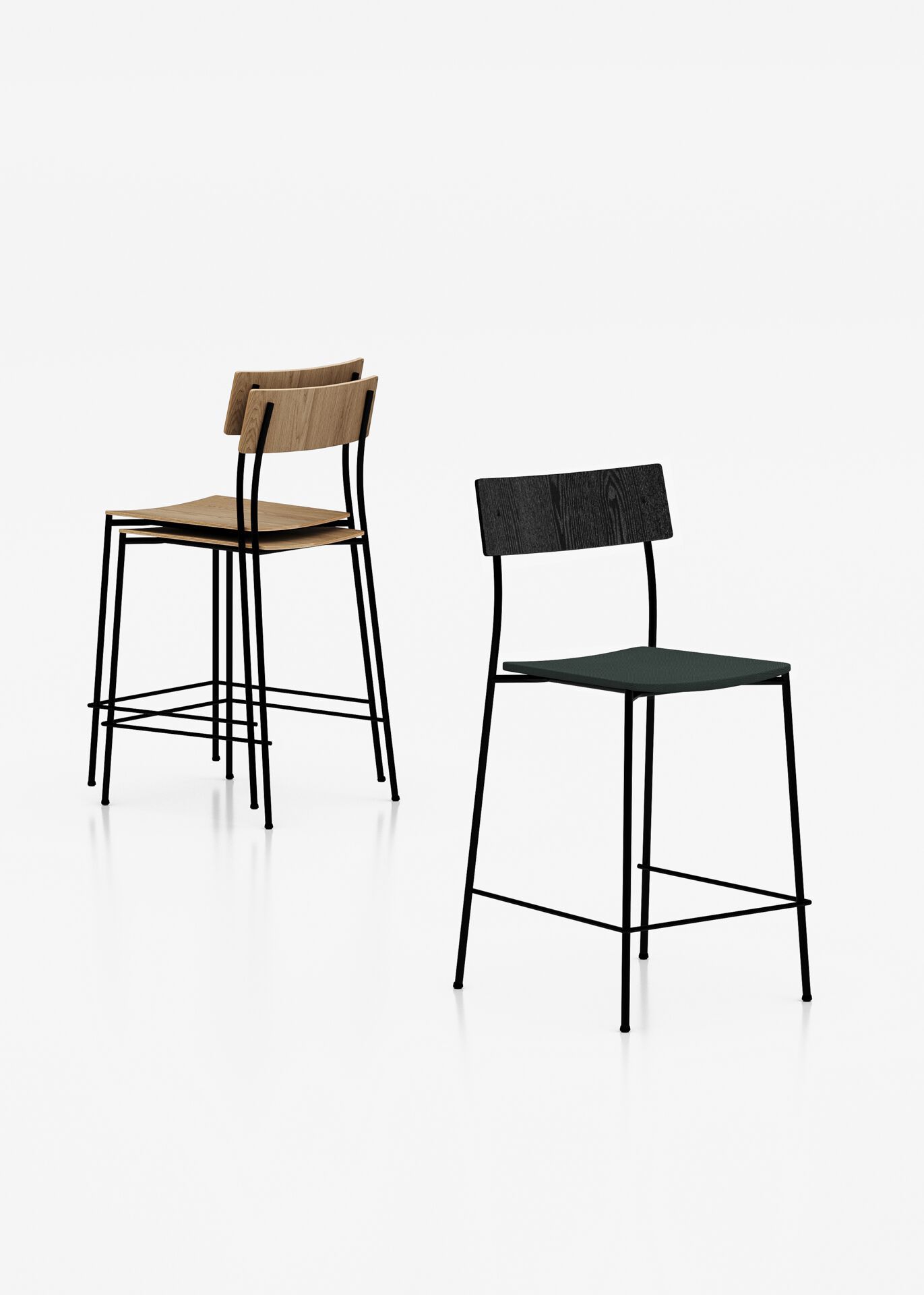 Деревянный штабелируемый стул Omelette Editions ALEX BISTRO ARCH-00039418 - Вид №1