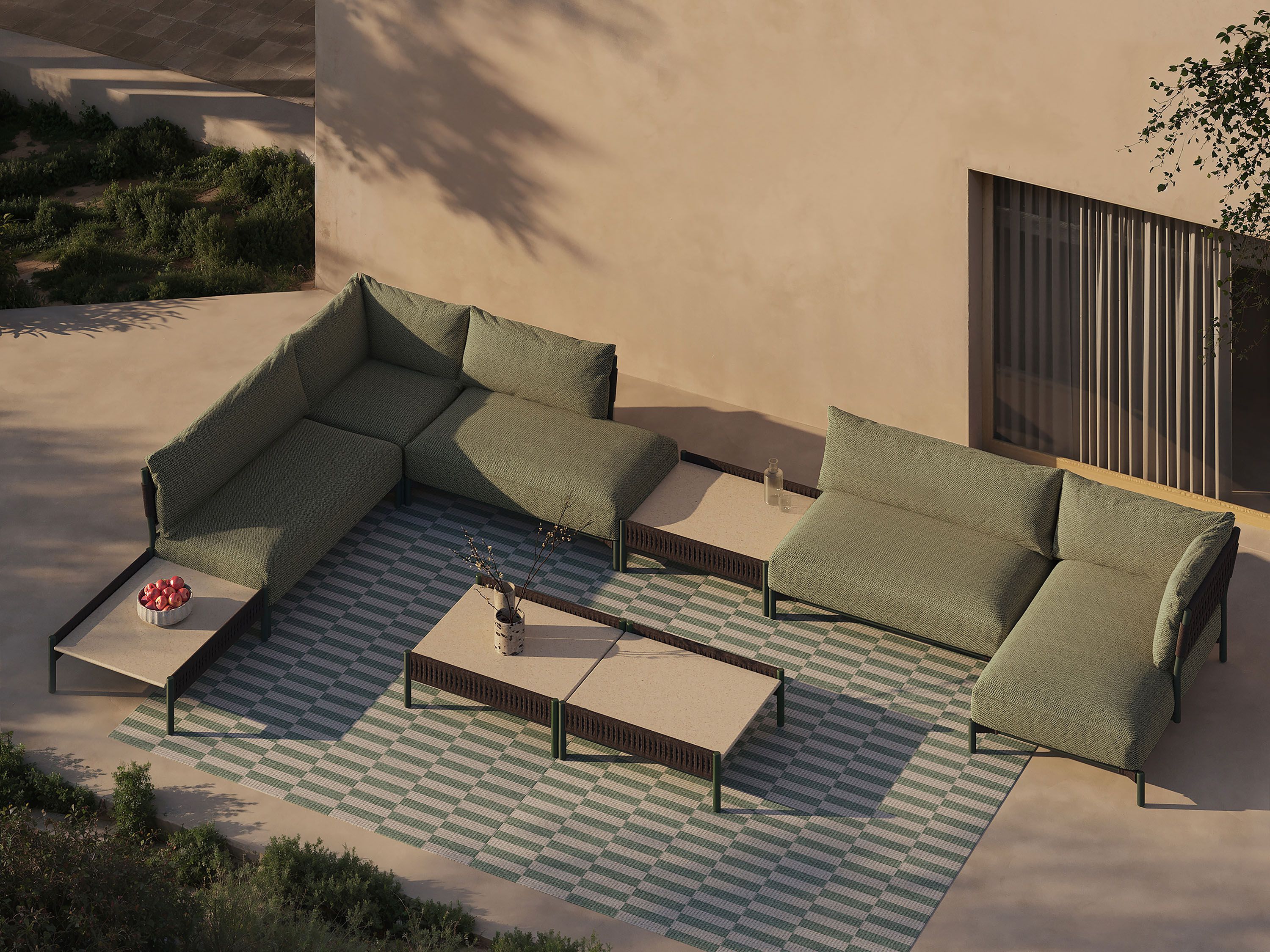 2-местный тканевый садовый диван Andreu World Brezal ARCH-00152987 - Вид №8