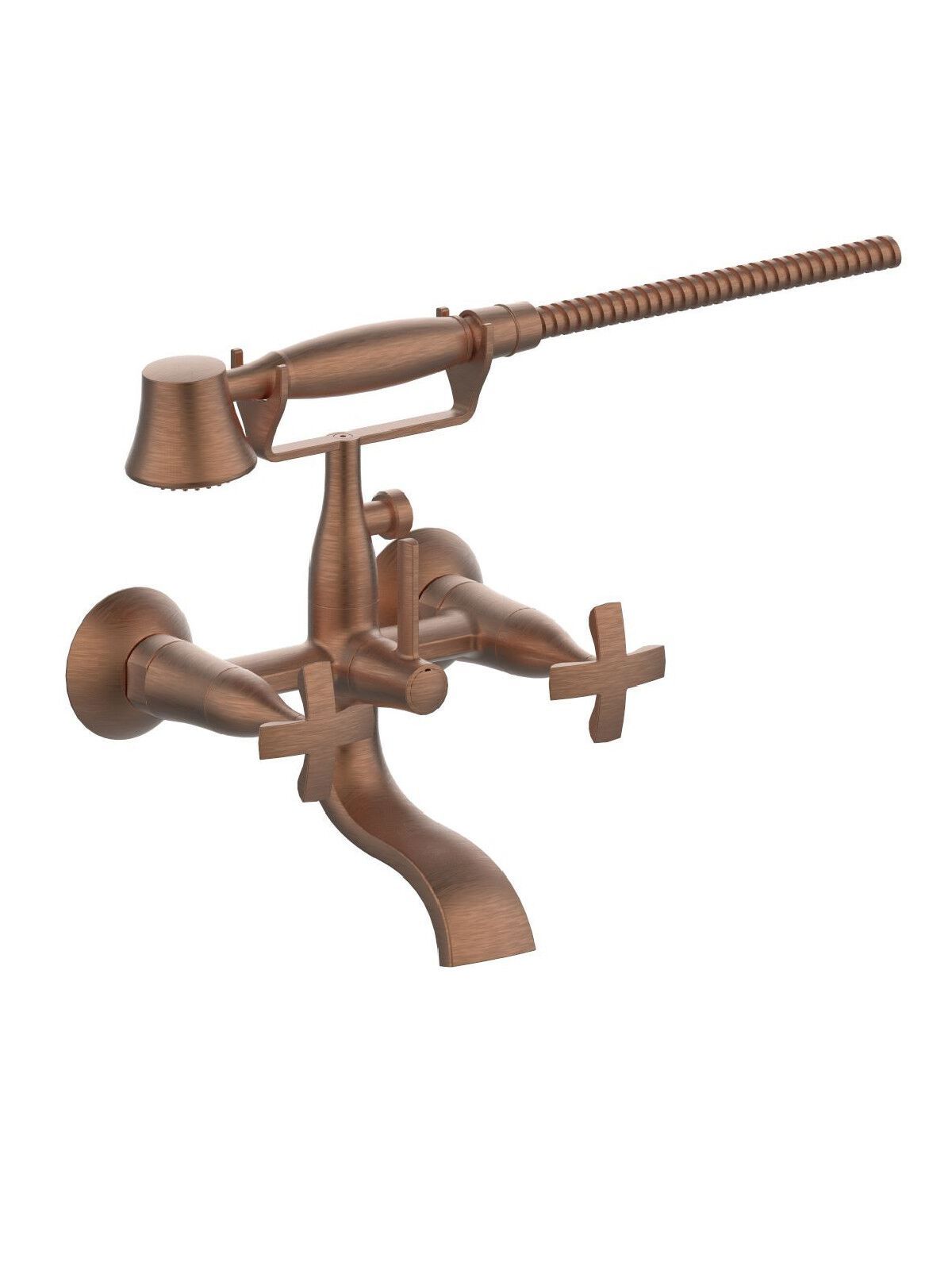 Настенный наружный смеситель для ванны с ручным душем Rubinetterie Frattini Lucrezia ARCH-00019695 - Вид №2