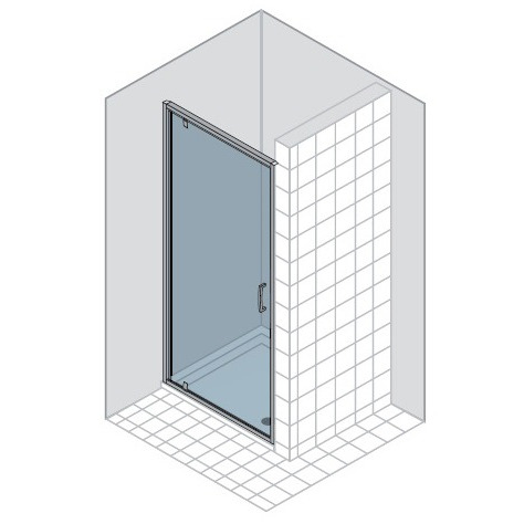 A-6CD Quadra collection Поворотная дверь DUKA 45108 - Вид №1