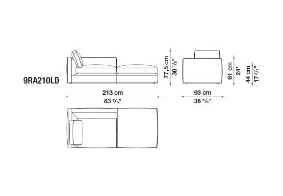 Ткань диван B&B Italia Ричард ARCH-00082196 - Вид №11