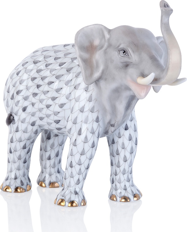 10615692 Herend Фигурка 12,5см "Слон" (лим.вып. 250шт) Фарфор 