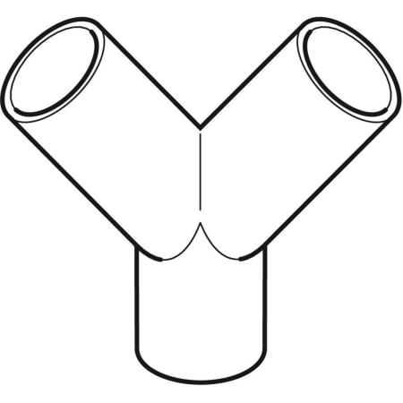 GEBERIT 361.462.16.1 Тройник двойной Y-образный Geberit PE 2 x 30°  - Вид №1