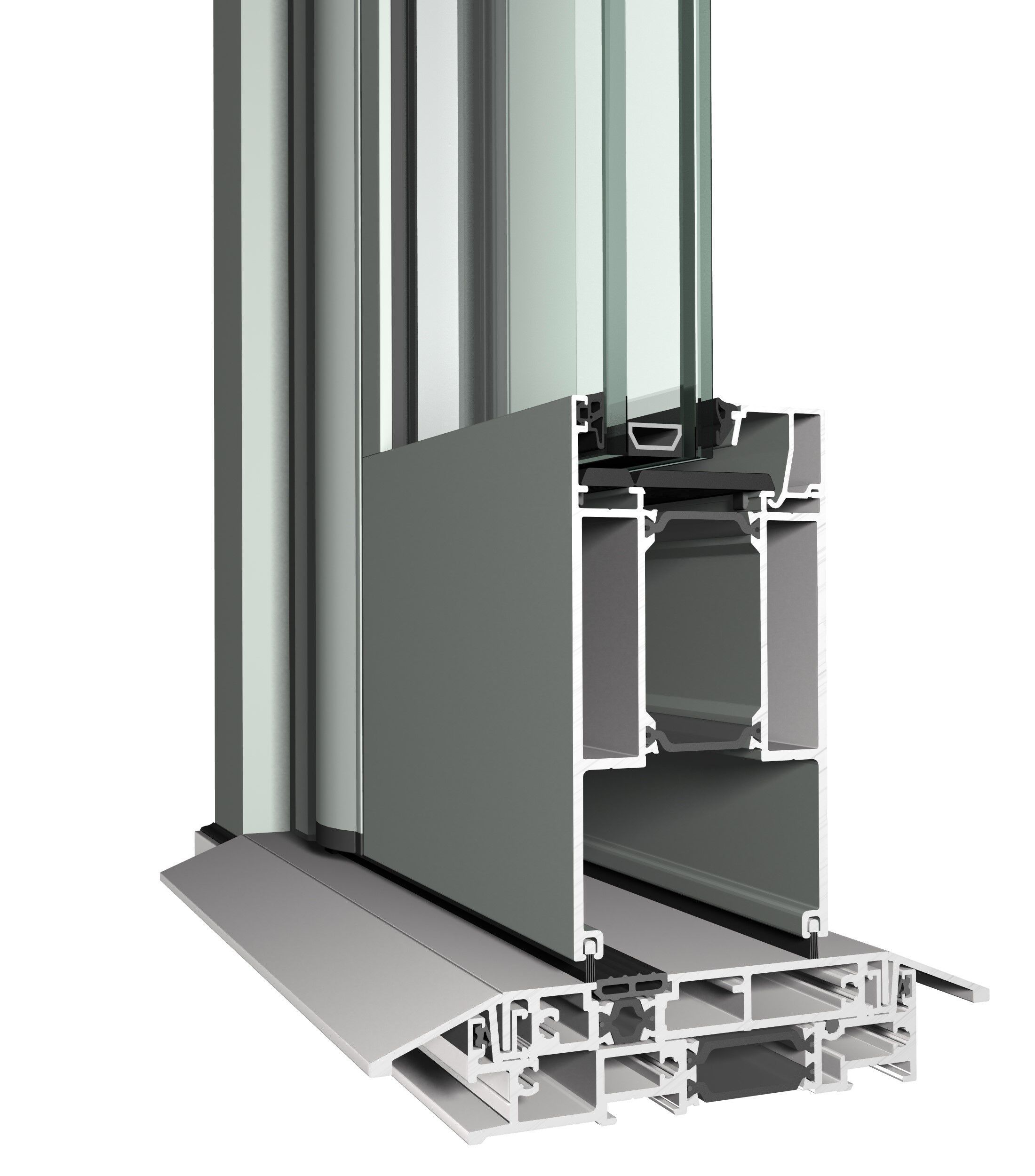 Система коммерческих дверей и витрин Reynaers Aluminium VISION 7 ARCH-00068647 - Вид №5