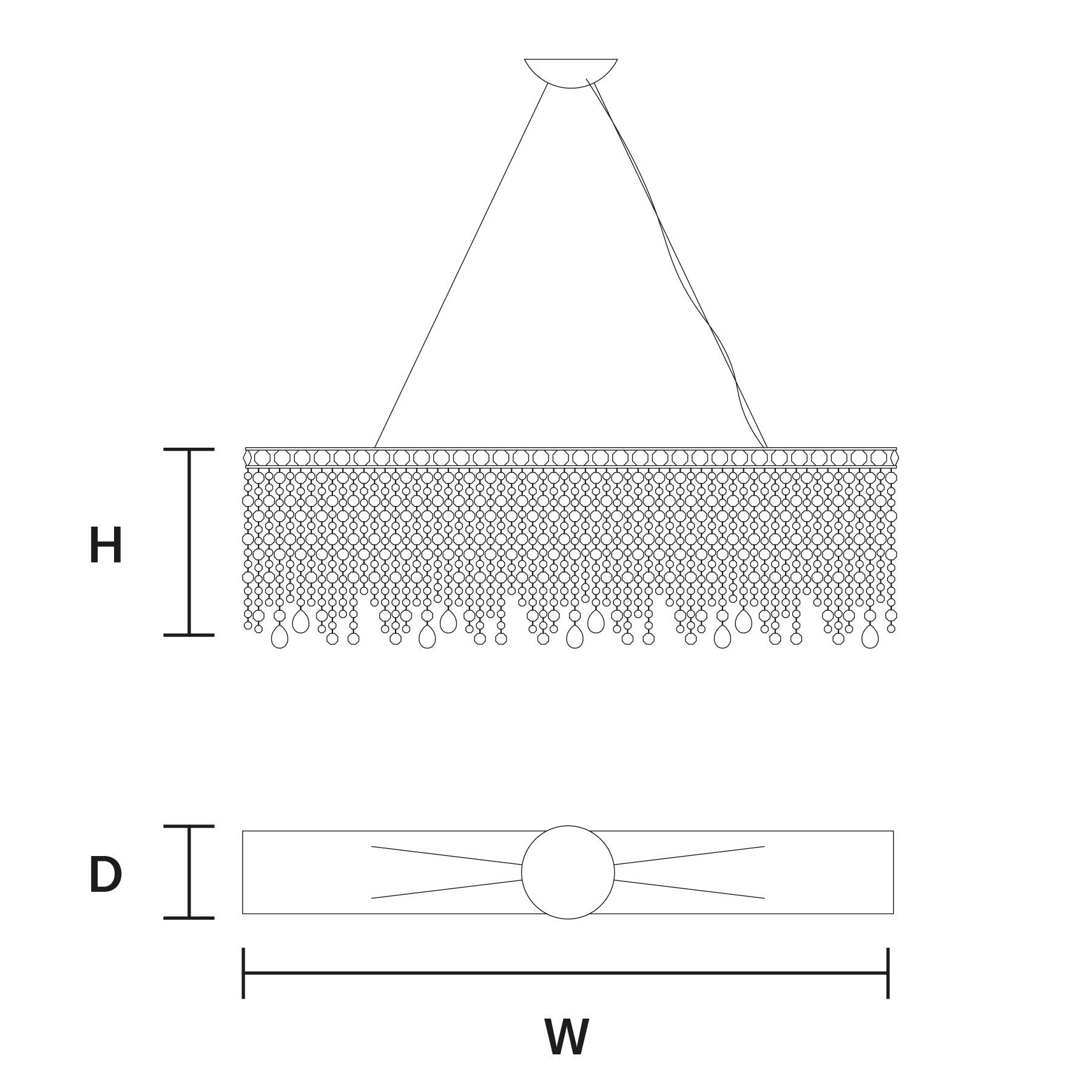 Подвесной светильник с кристаллами Masiero Nuage ARCH-00015053 - Вид №2