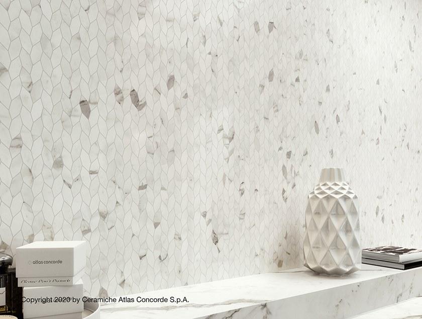 Atlas Concorde Белая плитка для стен с эффектом мрамора Marvel shine sun-id-1375735 - Вид №81