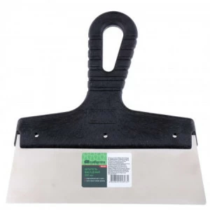 Шпатель фасадный из нержавеющей стали 250мм с пластмассовой ручкой СИБРТЕХ