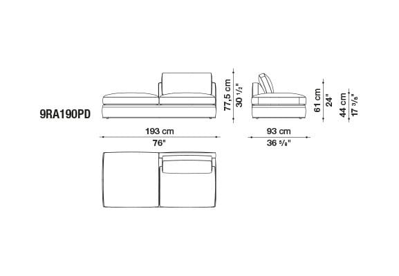 Ткань диван B&B Italia Ричард ARCH-00082196 - Вид №10