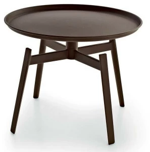 B&B Italia Outdoor Круглый садовый столик из стали Corten ™ Husk outdoor