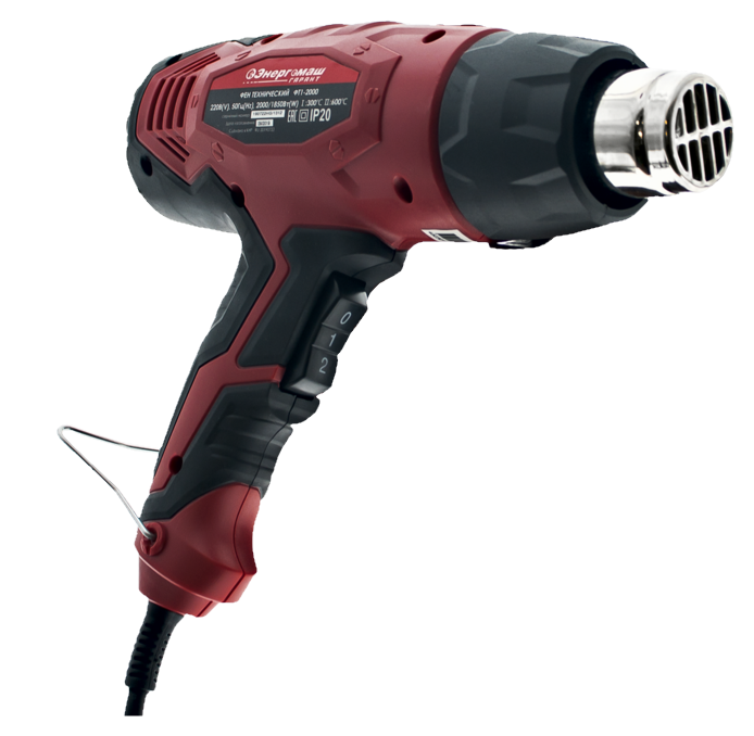 Строительный фен Энергомаш ГАРАНТ ФТ1-2000 9179876 STDN-0095992 - Вид №3