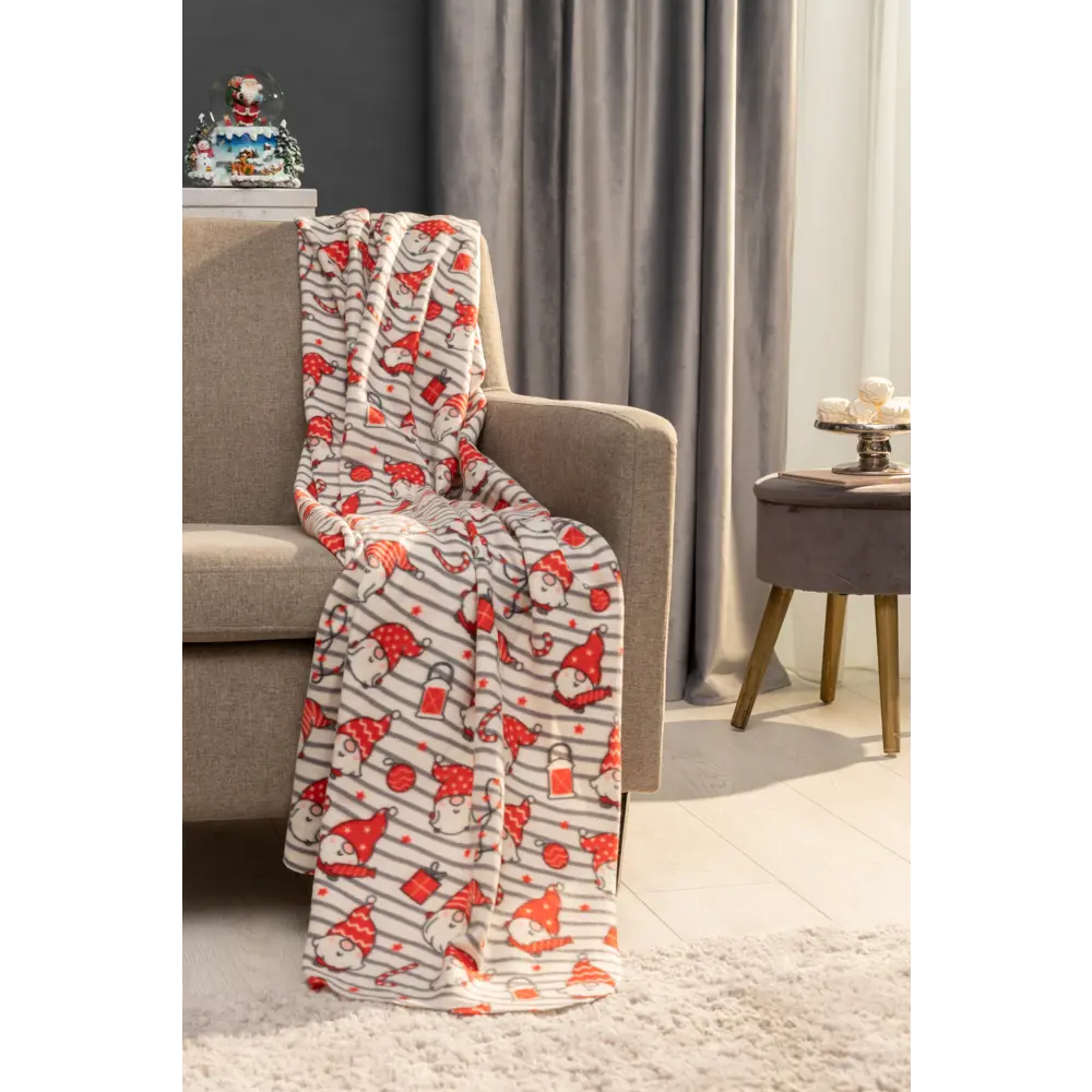 Плед Гномики-сластёны 120x150 см флис цвет серый Ardenza Новогодняя STLM-2058081 - Вид №5