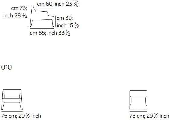 AMURA Кресло из ткани с подлокотниками  Am034.010  - Вид №5