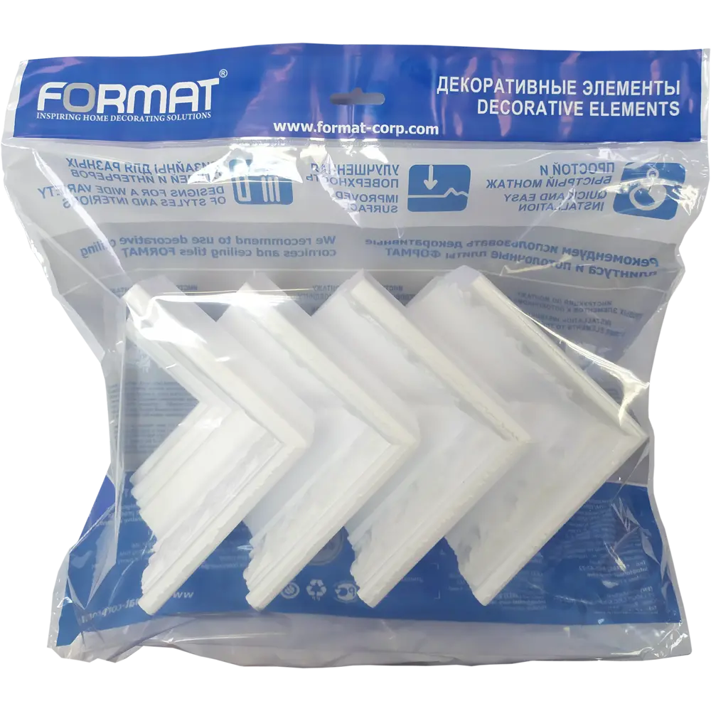 FORMAT Угловой элемент для потолочного плинтуса 2029В 82999236 STLM-0038653 - Вид №3
