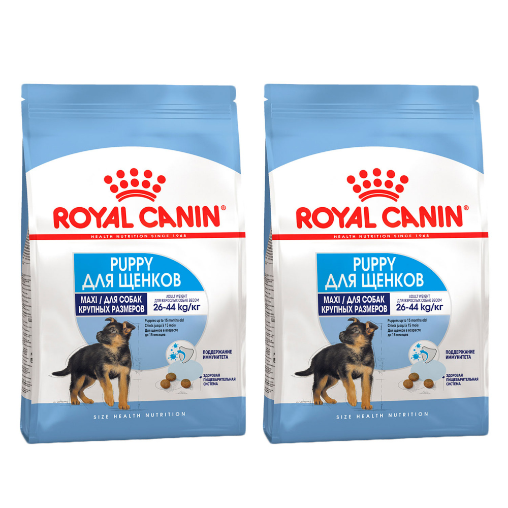 ПР0048388*2 Корм для щенков Maxi Puppy для крупных пород сух. 3кг (упаковка - 2 шт) ROYAL CANIN 