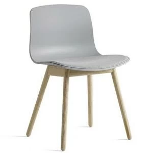 Стул AAC12 мягкий, светло-серый со светлыми ножками