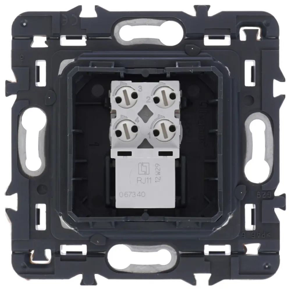 Розетка телефонная Legrand Celiane RJ11, цвет белый STLM-2109645 - Вид №2