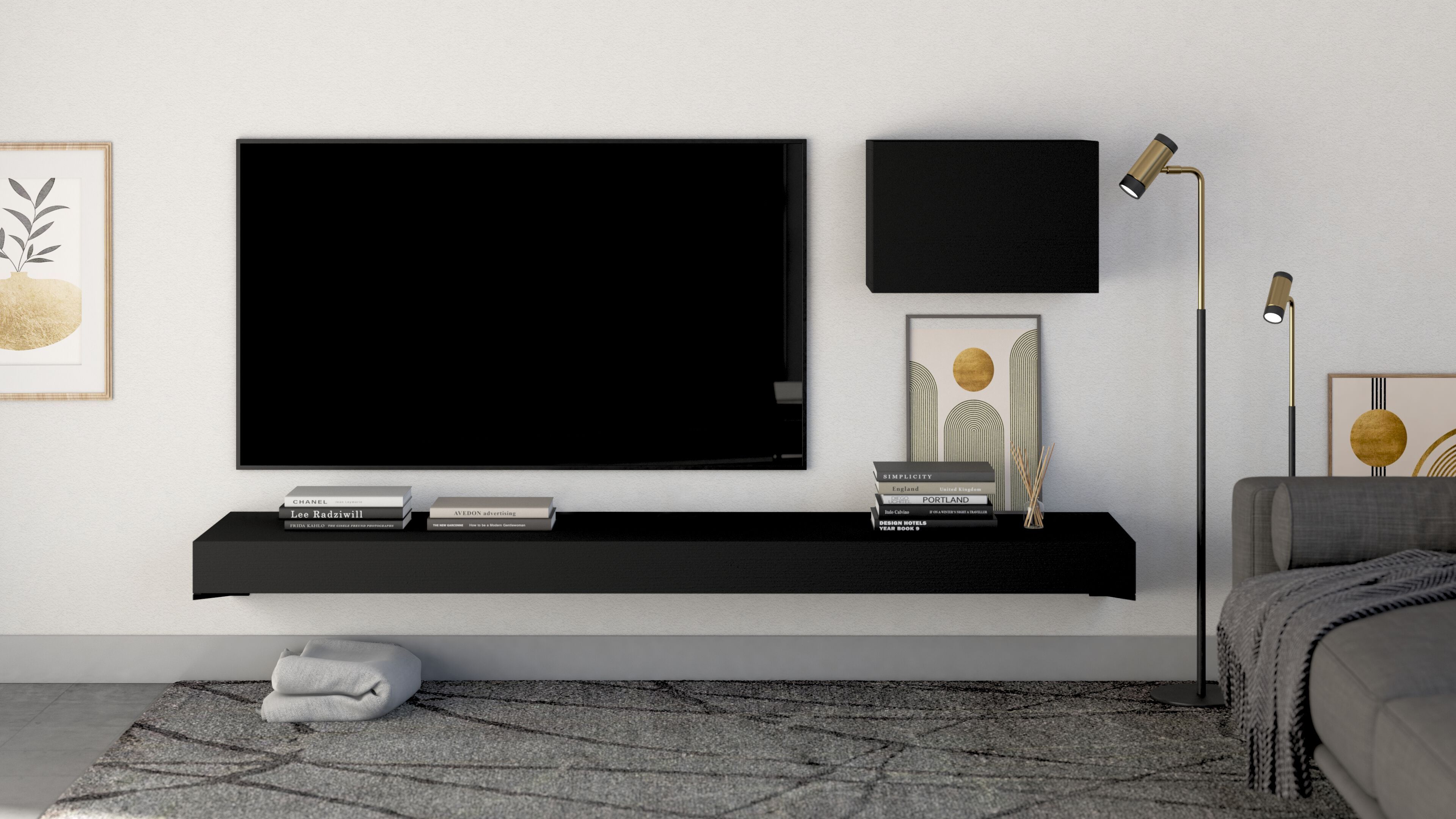 Подвесной ТВ-шкаф в облагороженном Mobili Fiver Evolution ARCH-00096037 - Вид №18