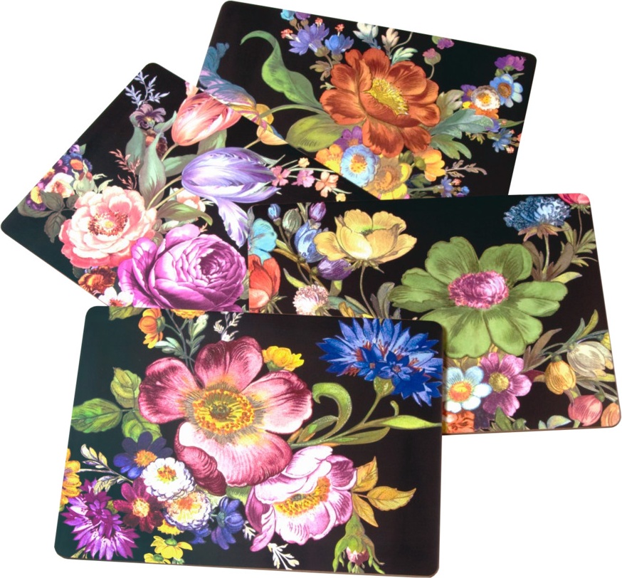 10623719 Mackenzie-Childs Набор из 4 подставок под тарелки пробка 