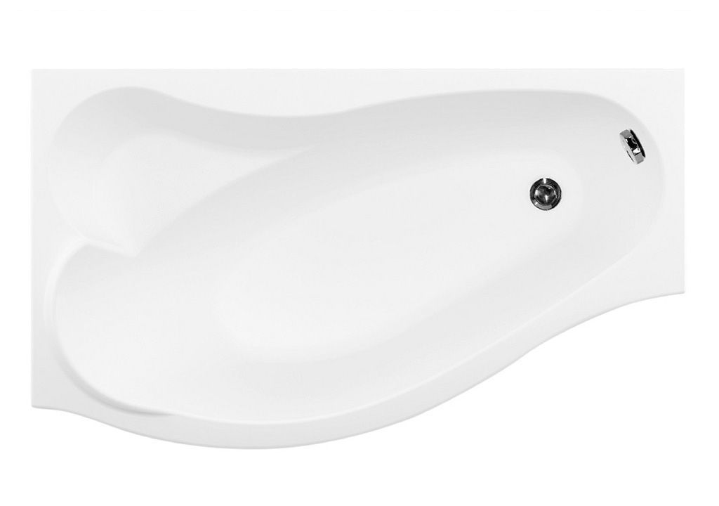 Акриловая ванна Aquanet Palma 170x90/60 L (каркас + смеситель Aquanet Practic 2 AF111-63B) 002040220018363100216780 - Вид №1