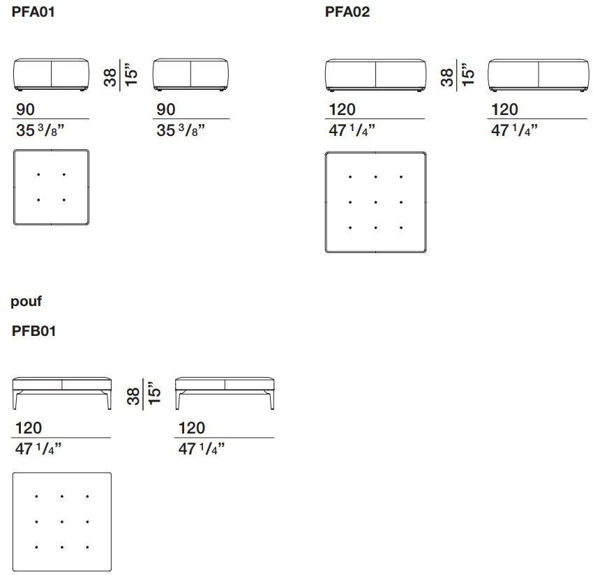 Molteni & C. Пуф Quadrato с мягкой подкладкой sun-id-1375514 - Вид №7