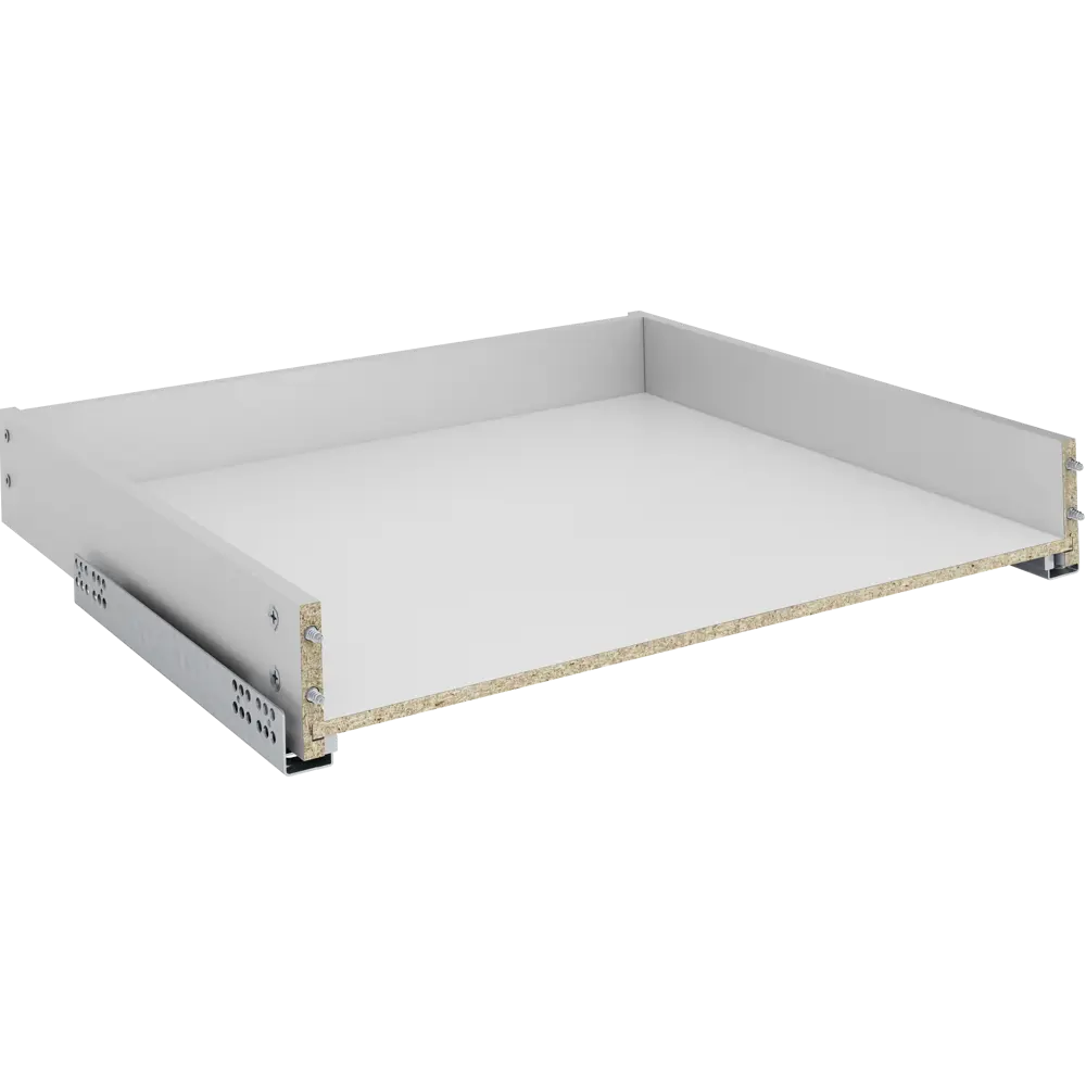 Выдвижной ящик для кухни 55.2x8.1x51.1 см KONSENSA ДСП цвет серый Отсутствует STLM-2095003 - Вид №1