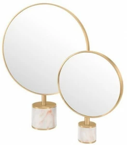 FRATO Круглое зеркало из латуни с рамкой