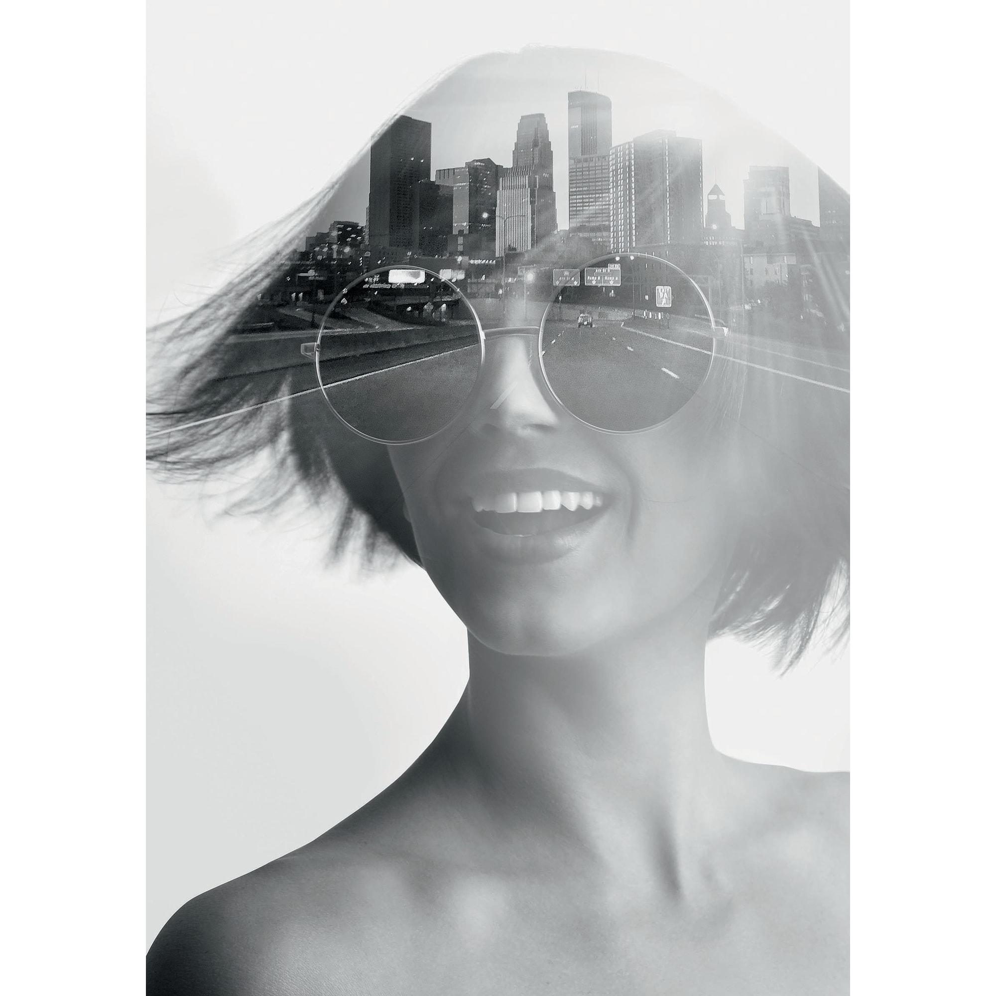 83308707 Постер «Городская девчонка» 21x29.7 см Santreyd 