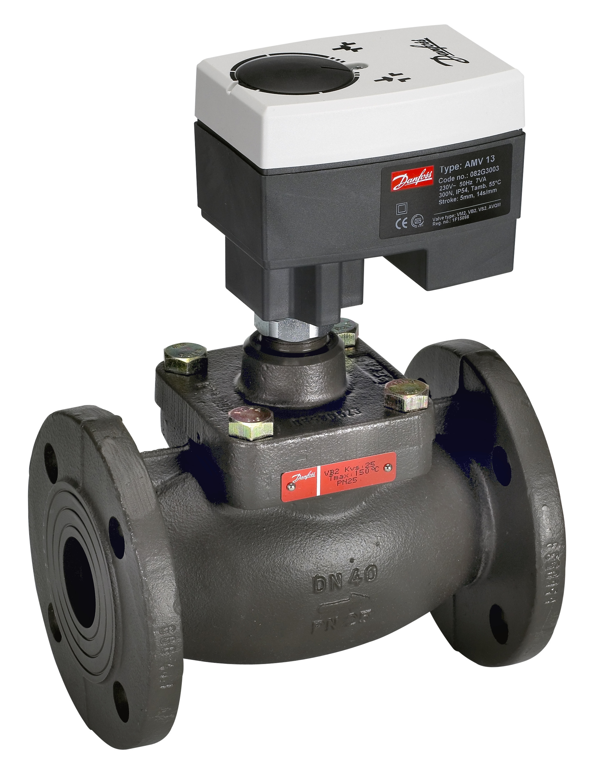 Danfoss Редукторные электроприводы с трехпозиционным управлением AMV 25 SU 230V электропривод 082H3040  - Вид №24