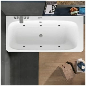 Ванна Gruppo tressee Suri 180 STX-V278B-SX белая с гидромассажем и дезинфекцией прямоугольная левая