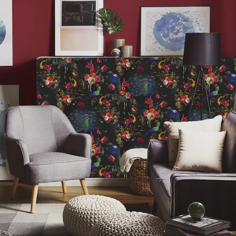 Обои флизелиновые Erismann Wild Mix красные 1.06 м 12000-06 STLM-2089314 - Вид №2