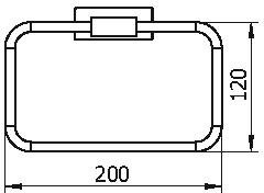 10938A Полотенцедержатель подвесной цвет хром LANGBERGER ALSTER - Вид №2