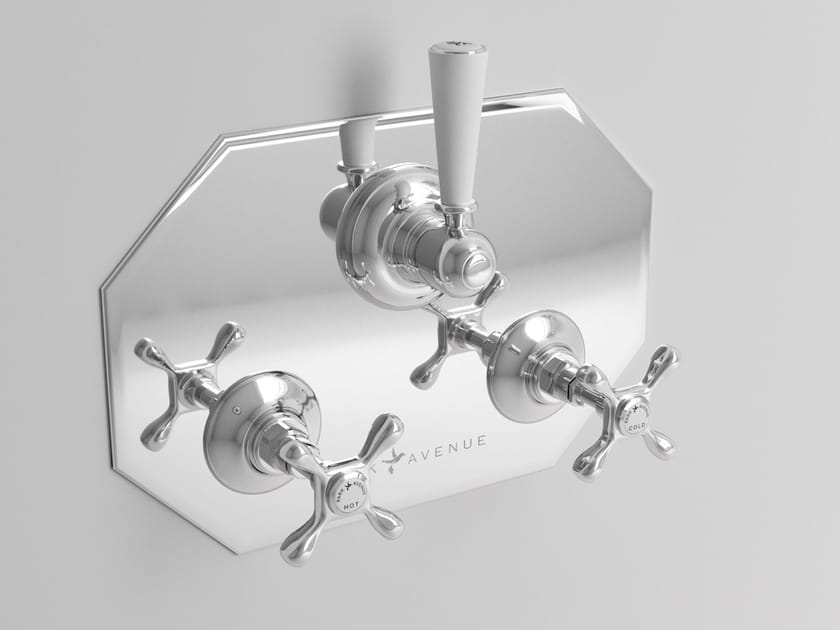 Встраиваемый смеситель для душа с 3 отверстиями и пластиной Park Avenue Джеймс ARCH-00074522