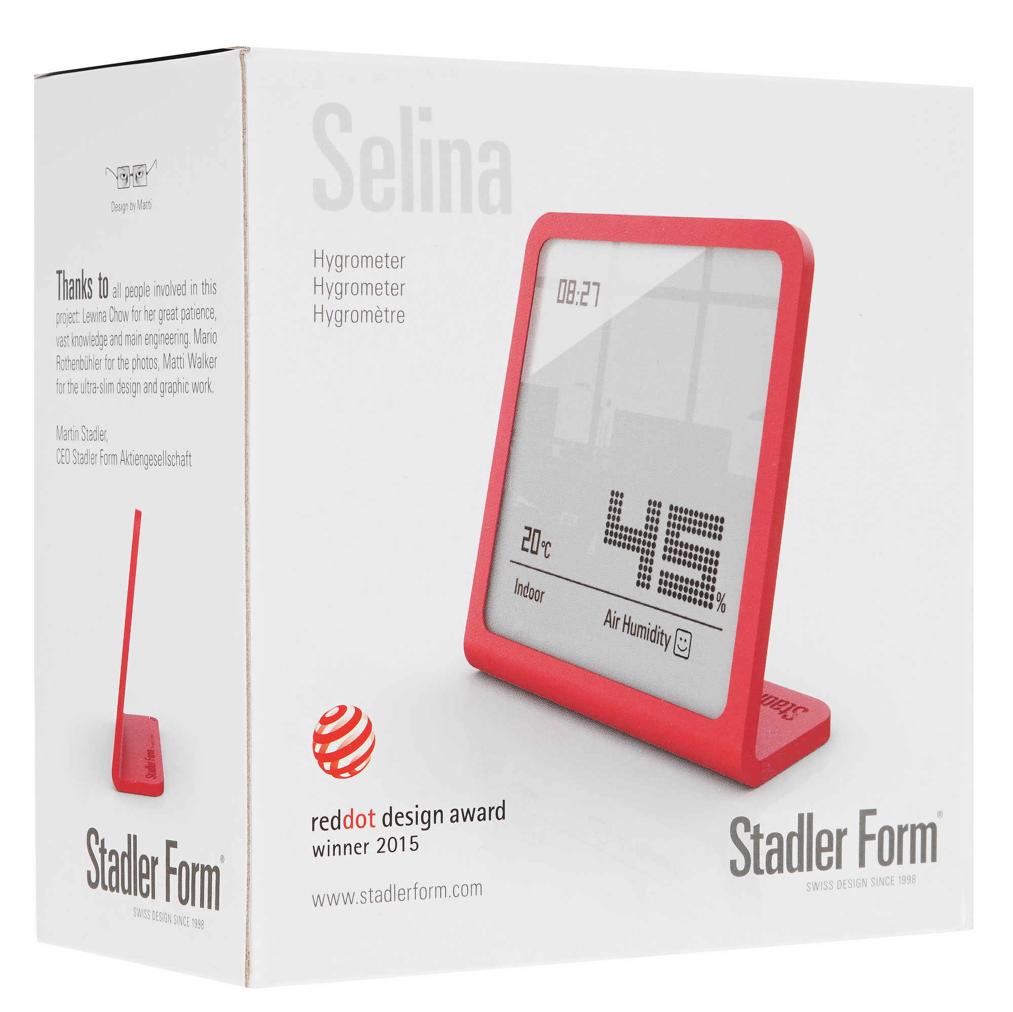 1668904 Термогигрометр Stadler Form Selina S-066 STDN-0072494 - Вид №5