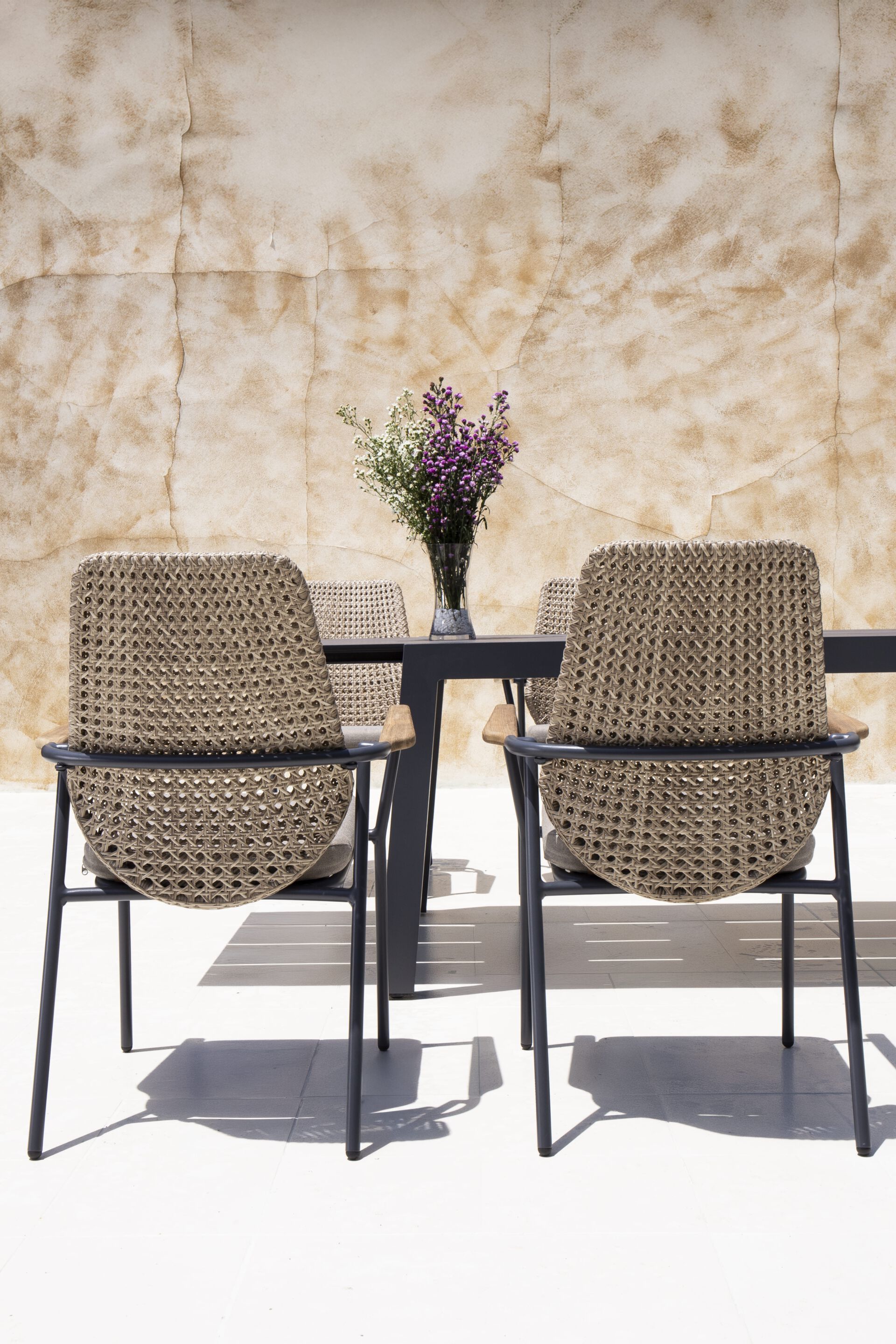 Тканевый штабелируемый садовый стул с подлокотниками MAMAGREEN Clara ARCH-00082803 - Вид №4