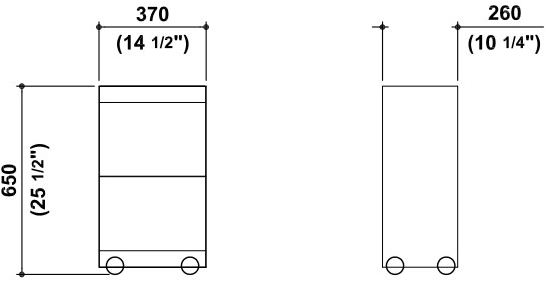 Kos by Zucchetti Тумба для ванной металлическая на колесиках Faraway sun-id-1353391 - Вид №2