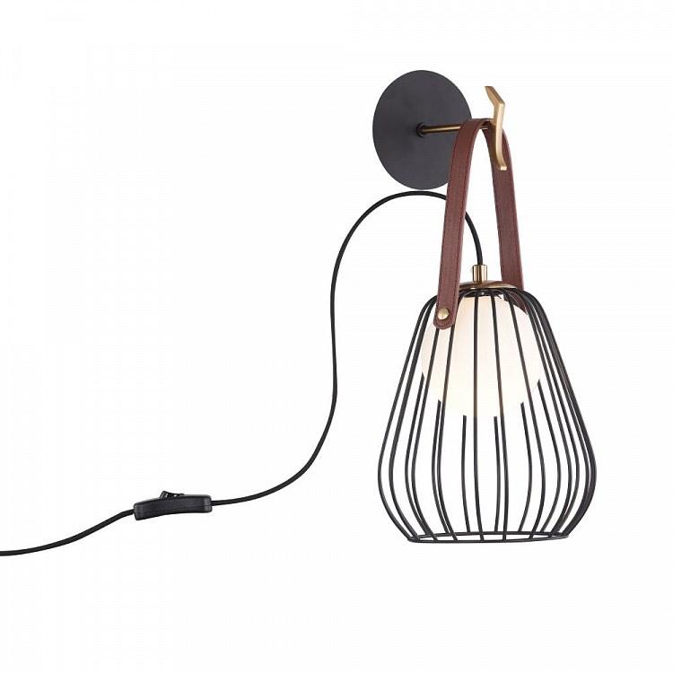 MAYTONI Настенный светильник из кожи Indiana Mod544wl - Вид №2