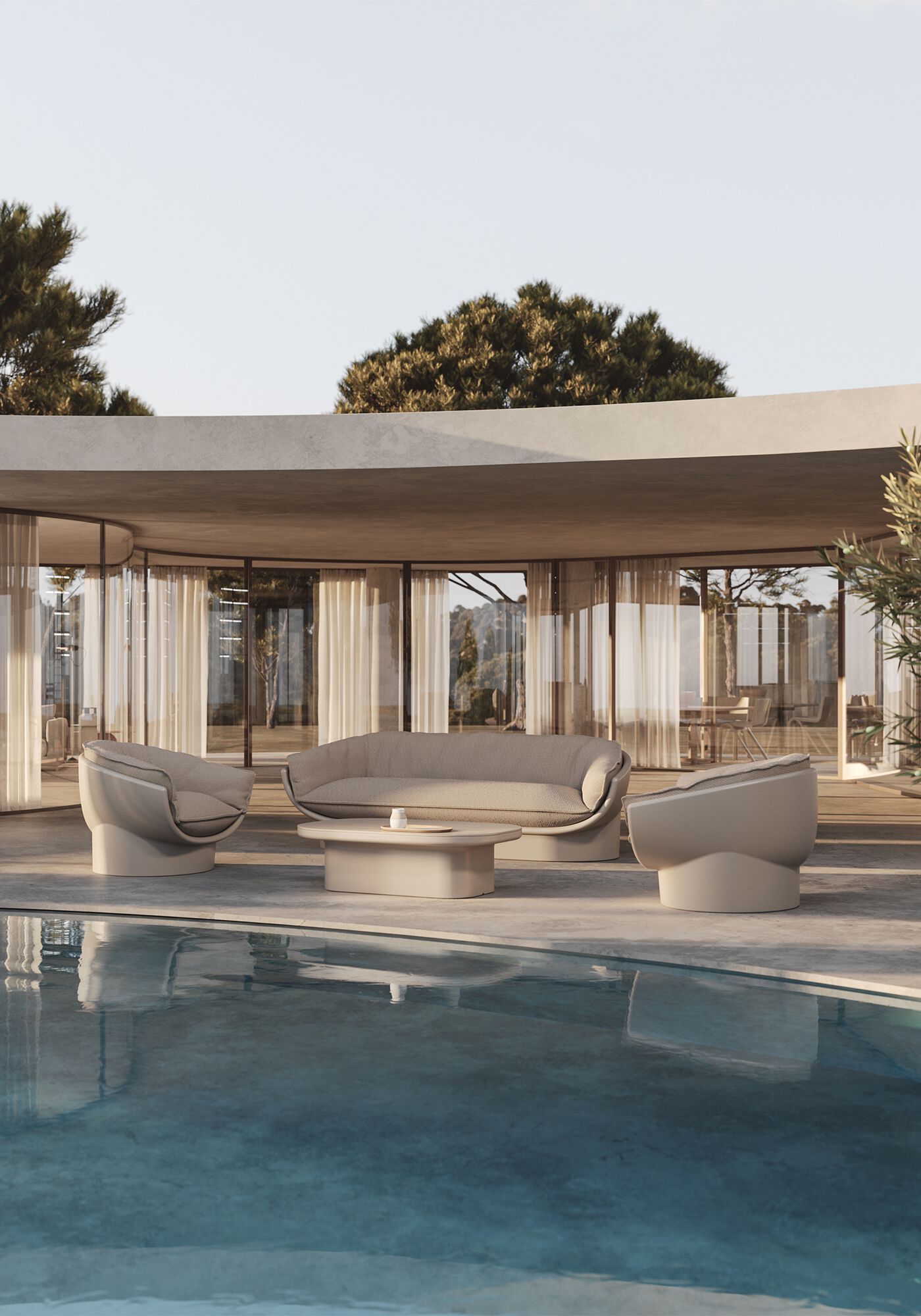 Полиэтиленовое садовое кресло Vondom Луна ARCH-00109461 - Вид №2