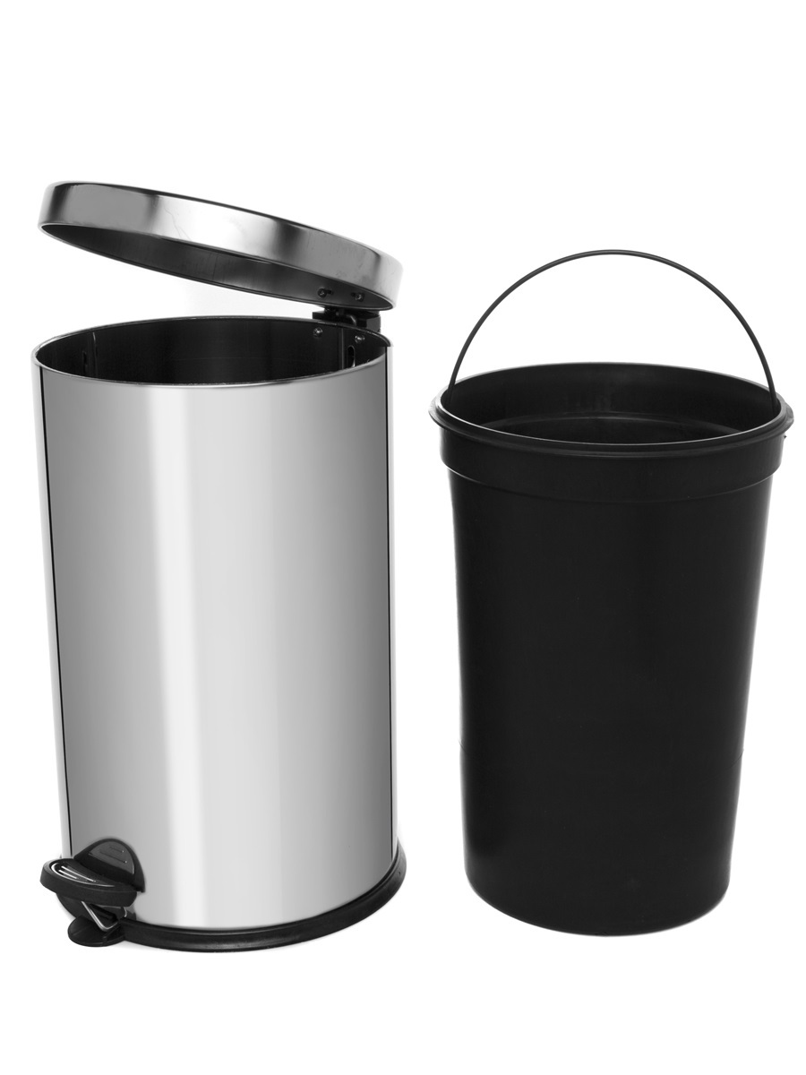 Вёдра с педалью и крышкой Cassiopea 16L Chrome NAVAKO 11506 - Вид №2