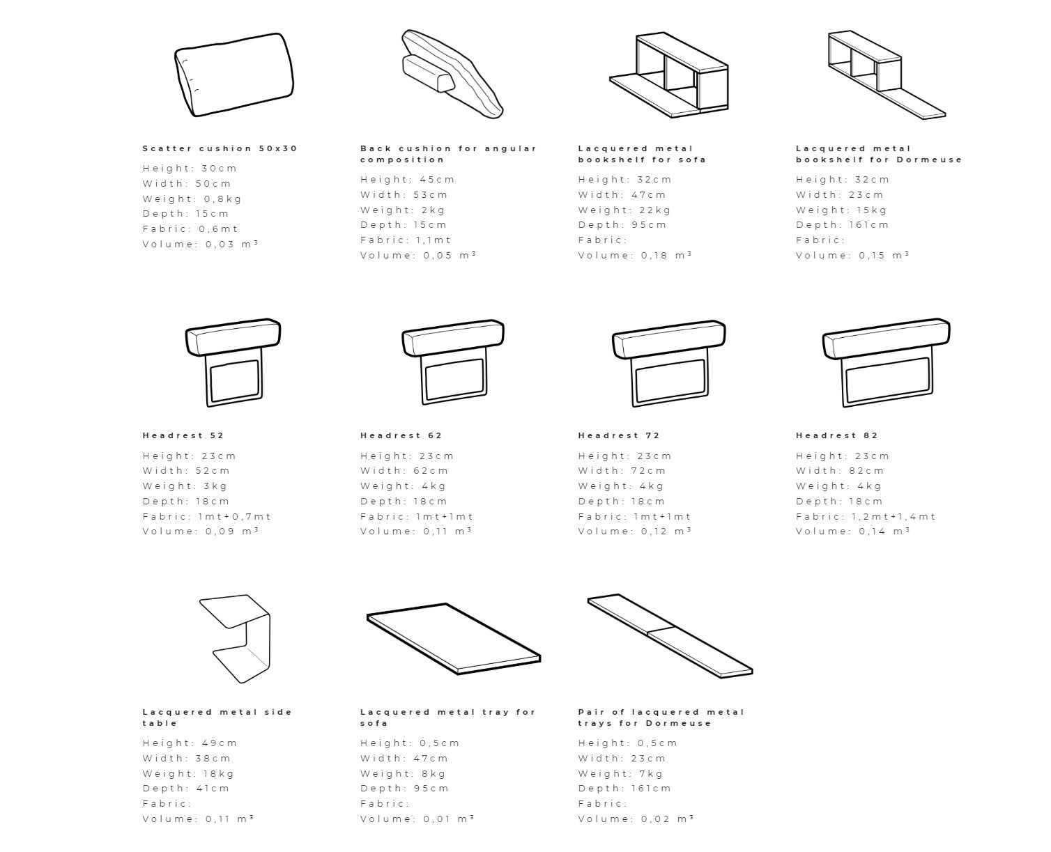 Секционный диван из ткани Ditre Italia BIJOUX ARCH-00114588 - Вид №8