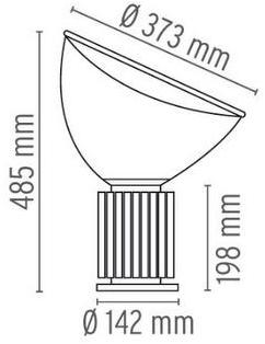 Flos Настольная светодиодная лампа отраженного света из алюминия и стекла Home collection - tavolo F66040 - Вид №8