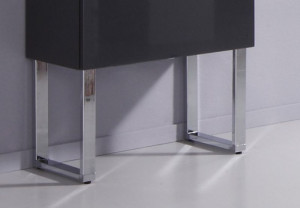 PZ11231 Puris, комплект из 2-х ножек для средних и высоких шкафов, цвет хром