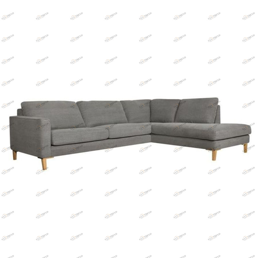 Диван угловой Ronja, правосторонний, серый Sits S1591