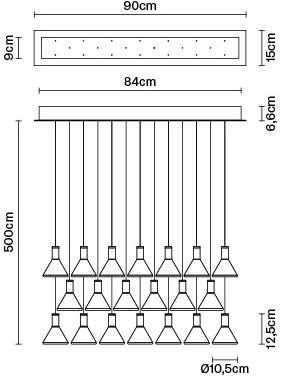 Fabbian Светодиодная подвесная лампа из боросиликатного стекла Multispot sun-id-1443996 - Вид №8