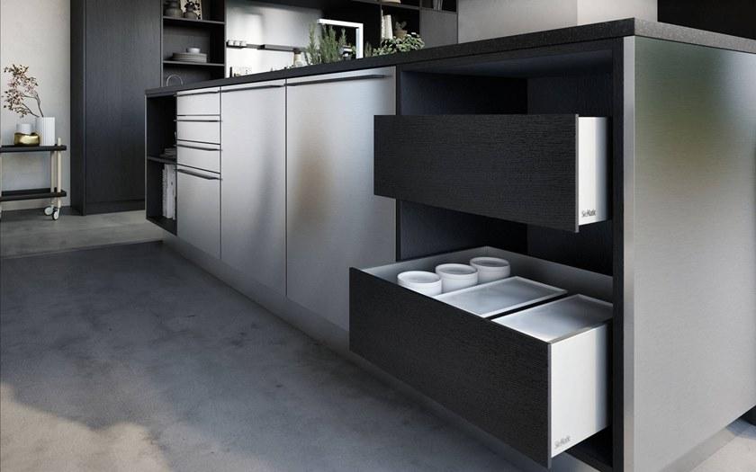 SieMatic Кухня без ручек из дерева и стали sun-id-1442859 - Вид №3