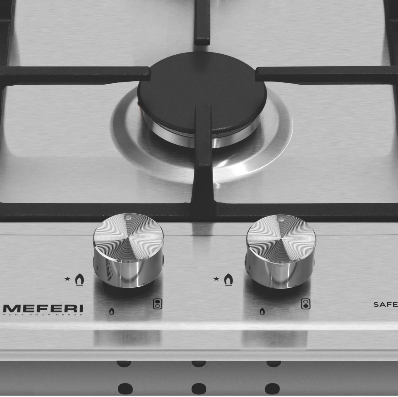 9168779 Газовая варочная поверхность Meferi MGH302IX LIGHT STDN-0029971 - Вид №3