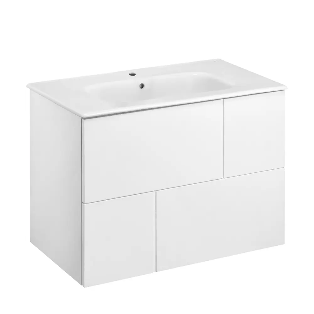 Тумба под раковину подвесная Roca Pilar 80 см цвет белый STLM-2017371 - Вид №2