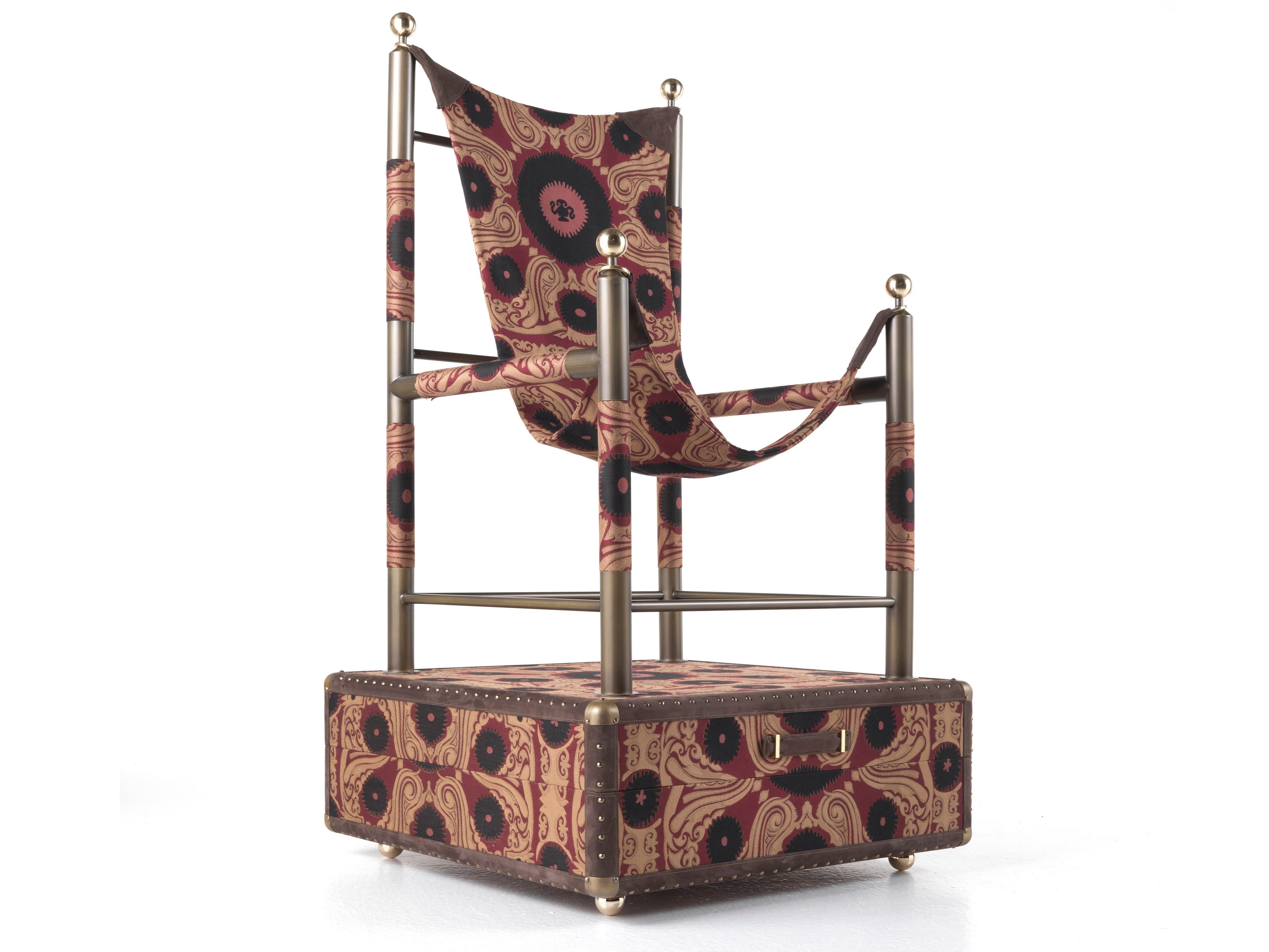 Тканевое кресло с подлокотниками ETRO Home Interiors ARCH-00035220 - Вид №3